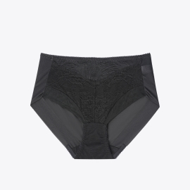 컴포트 베이직 블랙 하이웨스트 헴팬티